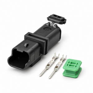 2 pin Plug Connector Male Female For Delphi Temperature Sensor Headlight Signal 211PC022S0049 – Q22/2pinM+F – image 2