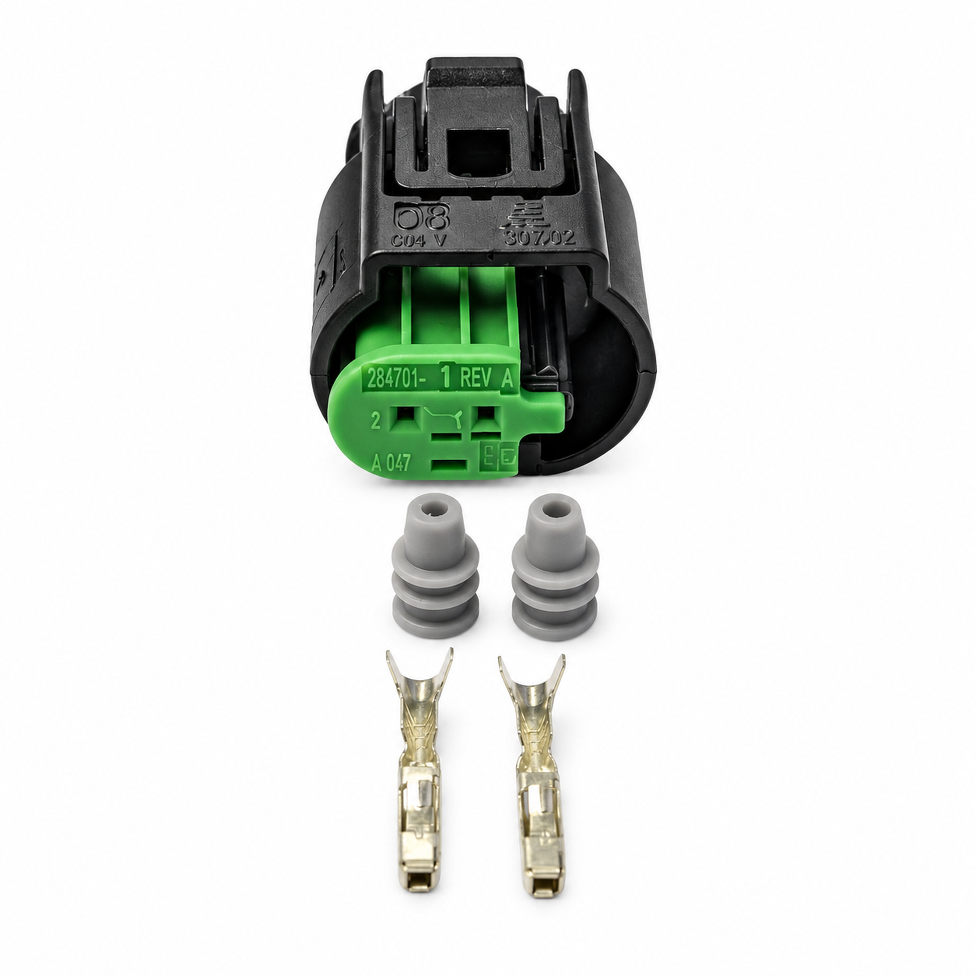 2pin Automotive Outdoor Temperature / Oxygen Sensor Connector 284703-1 – Q54/2pin/connector – image 1