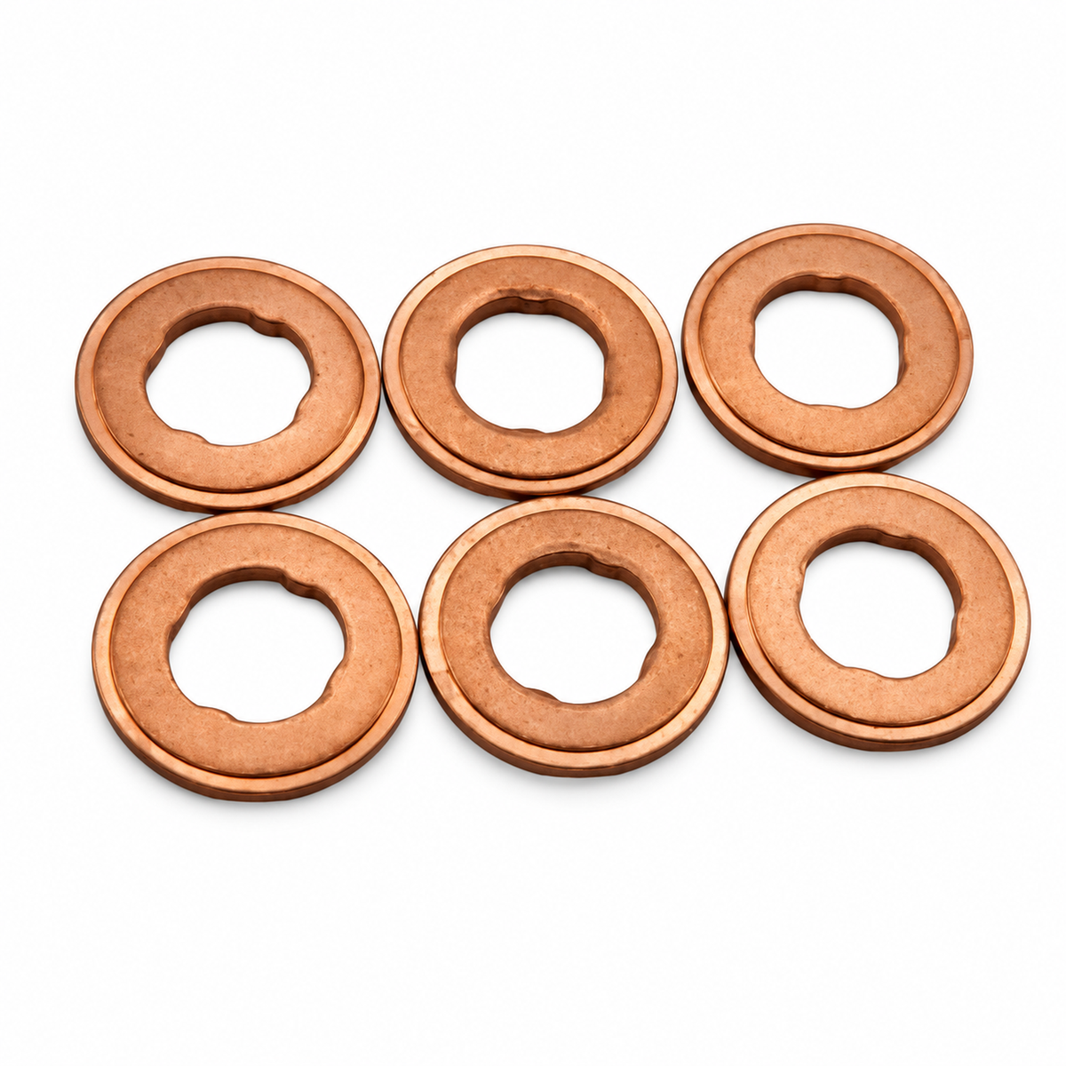 6pcs For BMW 3.0 D N57D30 Injector Seals Copper Washers for M57 / N57 Engines – Q62/6pcs.washer – image 2