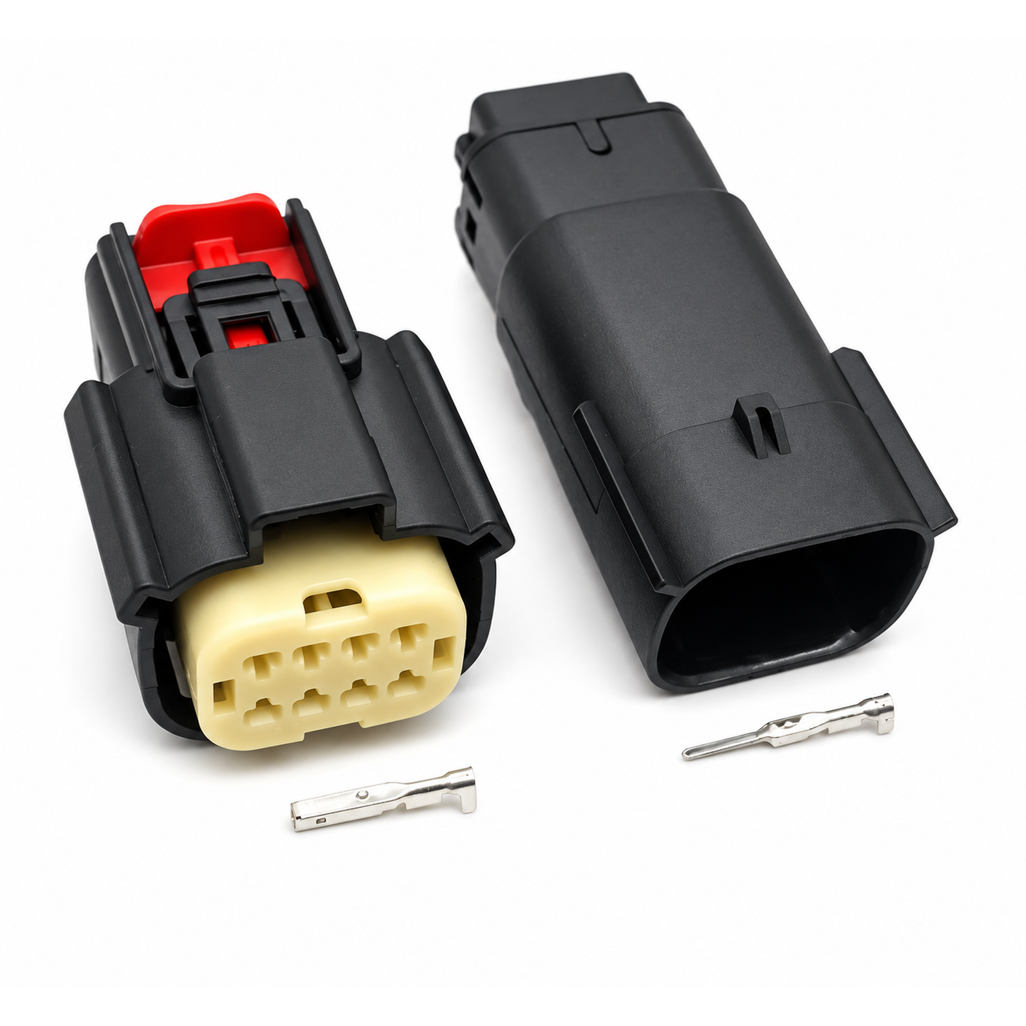 For Molex 8 Pin Wire Connector, Harley BLACK Waterproof, Sealed Kit, MX150 CPA MX150L – Q65/MOLEX/8pin – image 1