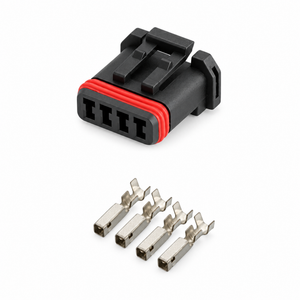 Fits Harley Davidson 72908-11 OEA JAE MX1900 4 Pin Male Connector Handlebar Wiring – Q69/4pin – image 2
