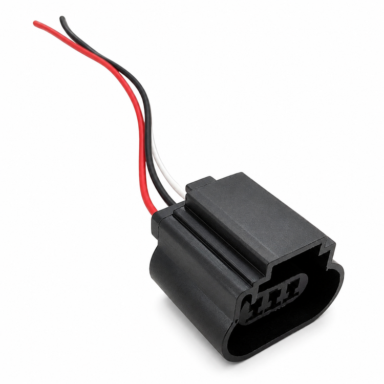 2pcs 3 Pin 9008 H13 Bulb Holder Adapter Connector Prewired Plug
