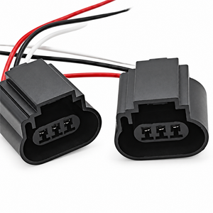 2pcs 3 Pin 9008 H13 Bulb Holder Adapter Connector Prewired Plug PA837465684 – *Q81/BHA/x2 – image 1