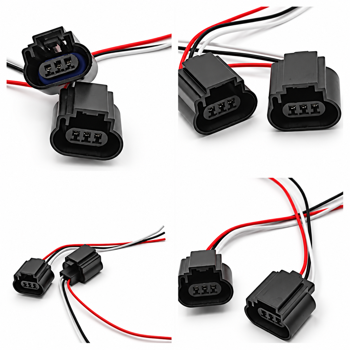 2pcs 3 Pin 9008 H13 Bulb Holder Adapter Connector Prewired Plug PA837465684 – *Q81/BHA/x2 – image 6