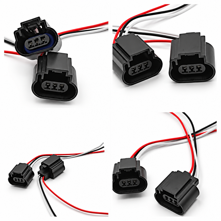 2pcs 3 Pin 9008 H13 Bulb Holder Adapter Connector Prewired Plug PA837465684 – *Q81/BHA/x2 – image 6