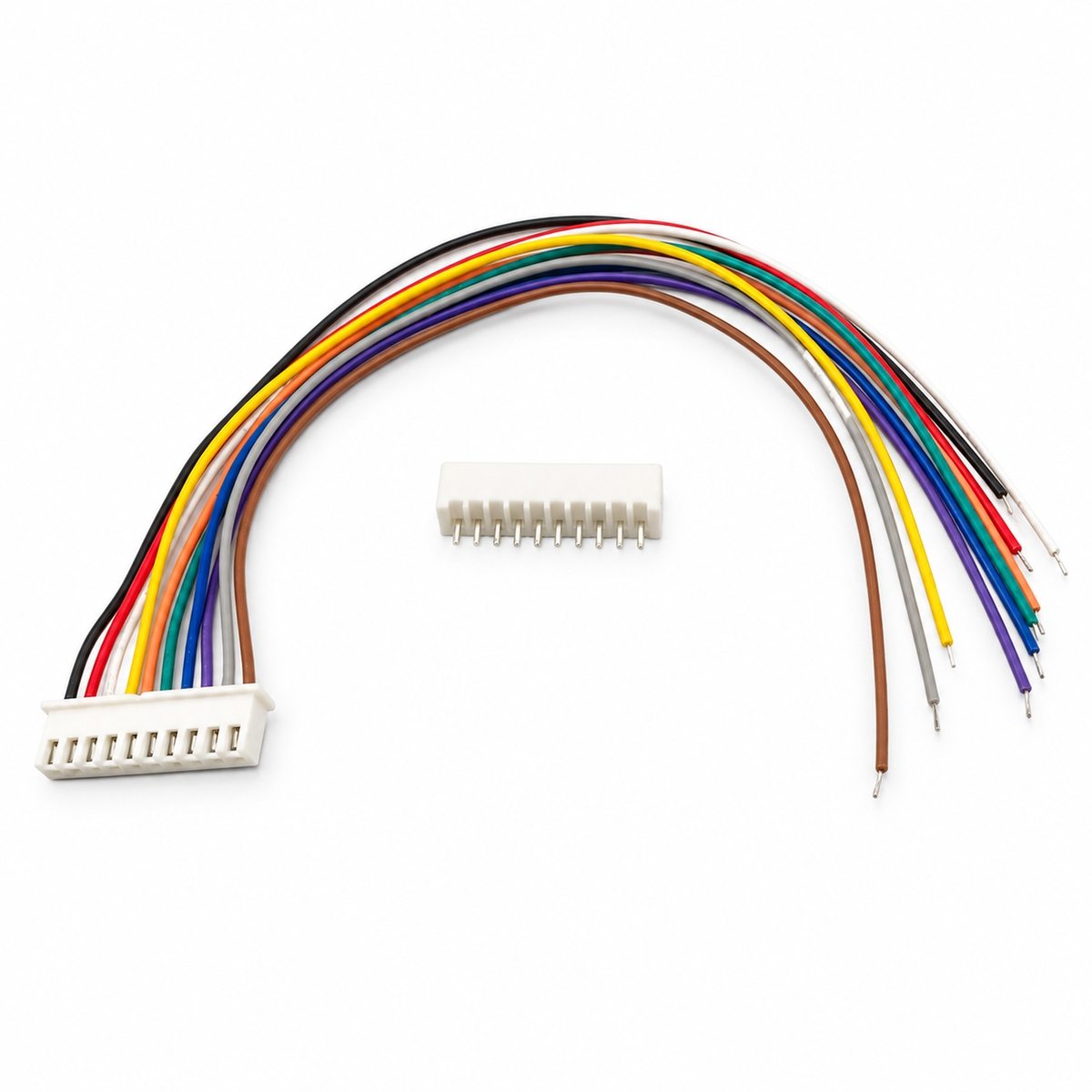 10 Pin ZH1.5mm Mini Micro JST Male 15cm Cable + Female XY – Q91/10pinJST – image 3