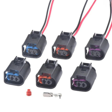 2-poliger Auto-Steckverbinder Motorhupe Kurbelwellenposition Kraftstoffeinspritzdüse Kabelbaumstecker 4D0971992A 4D0971992B 4D0971992 Für VW Audi