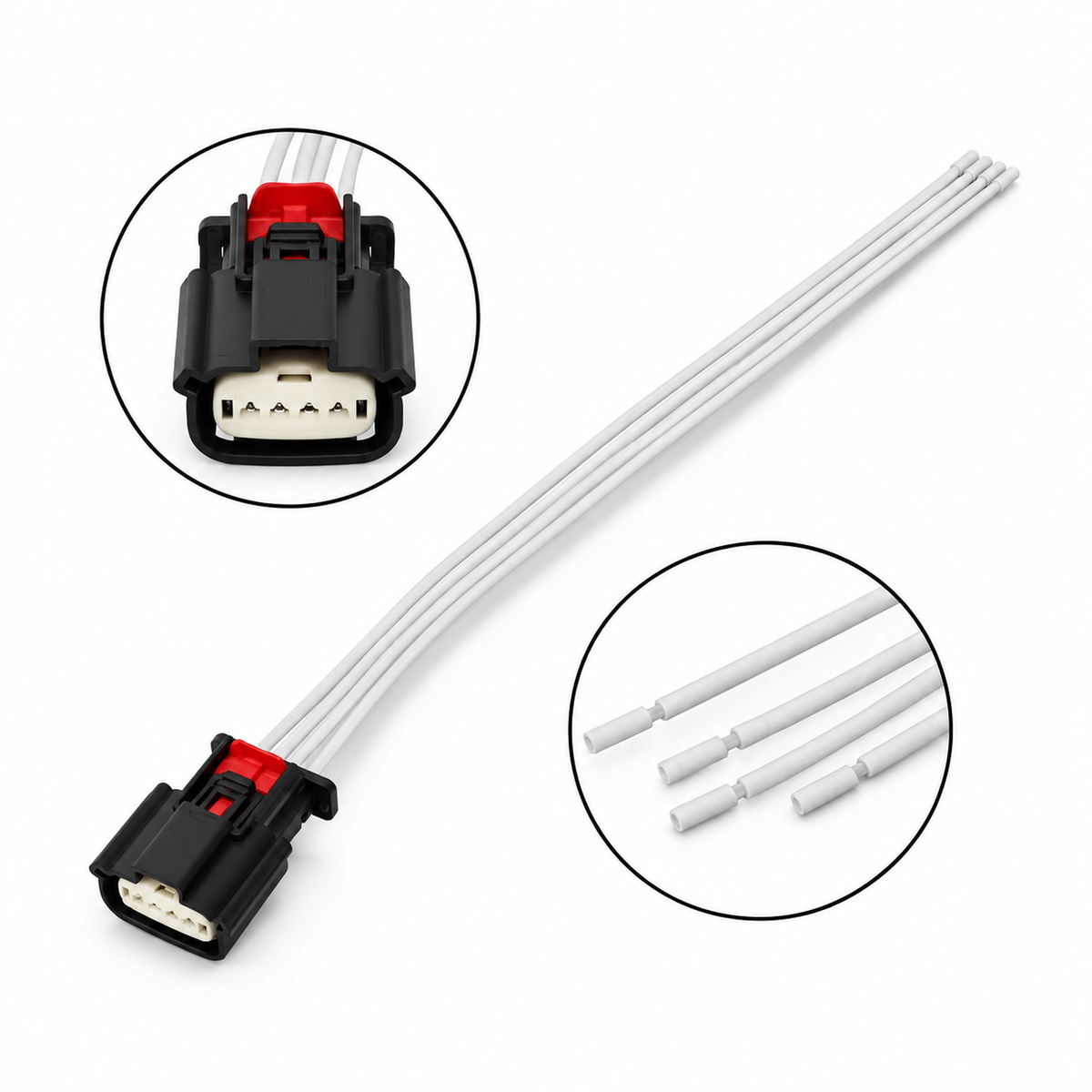 Rear Tail Light 4 Pin Plug Connector Wiring Prewired Repair Cable For Vauxhall Astra K MK7 2015 - – S129/2415cable – image 1