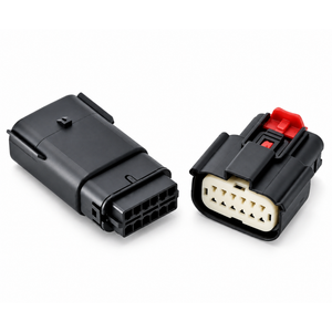 For Molex 12 Pin Wire Connector, Harley BLACK Waterproof, Sealed Kit, MX150 CPA MX150L – S151/MOLEX/12pin – image 1