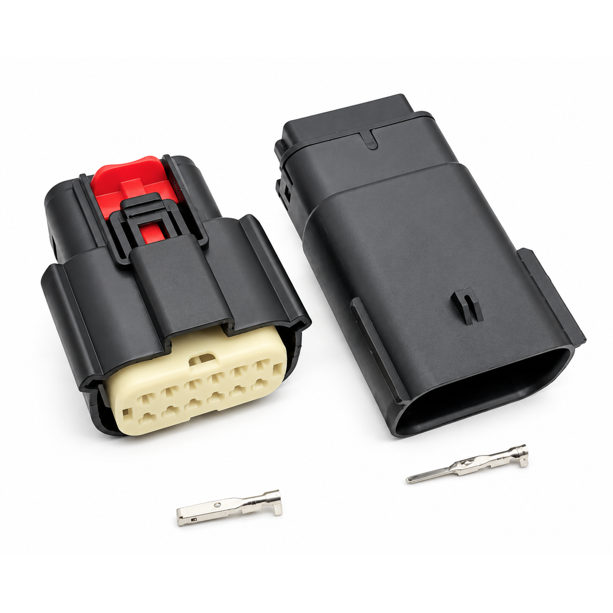 For Molex 12 Pin Wire Connector, Harley BLACK Waterproof, Sealed Kit, MX150 CPA MX150L – S151/MOLEX/12pin – image 2