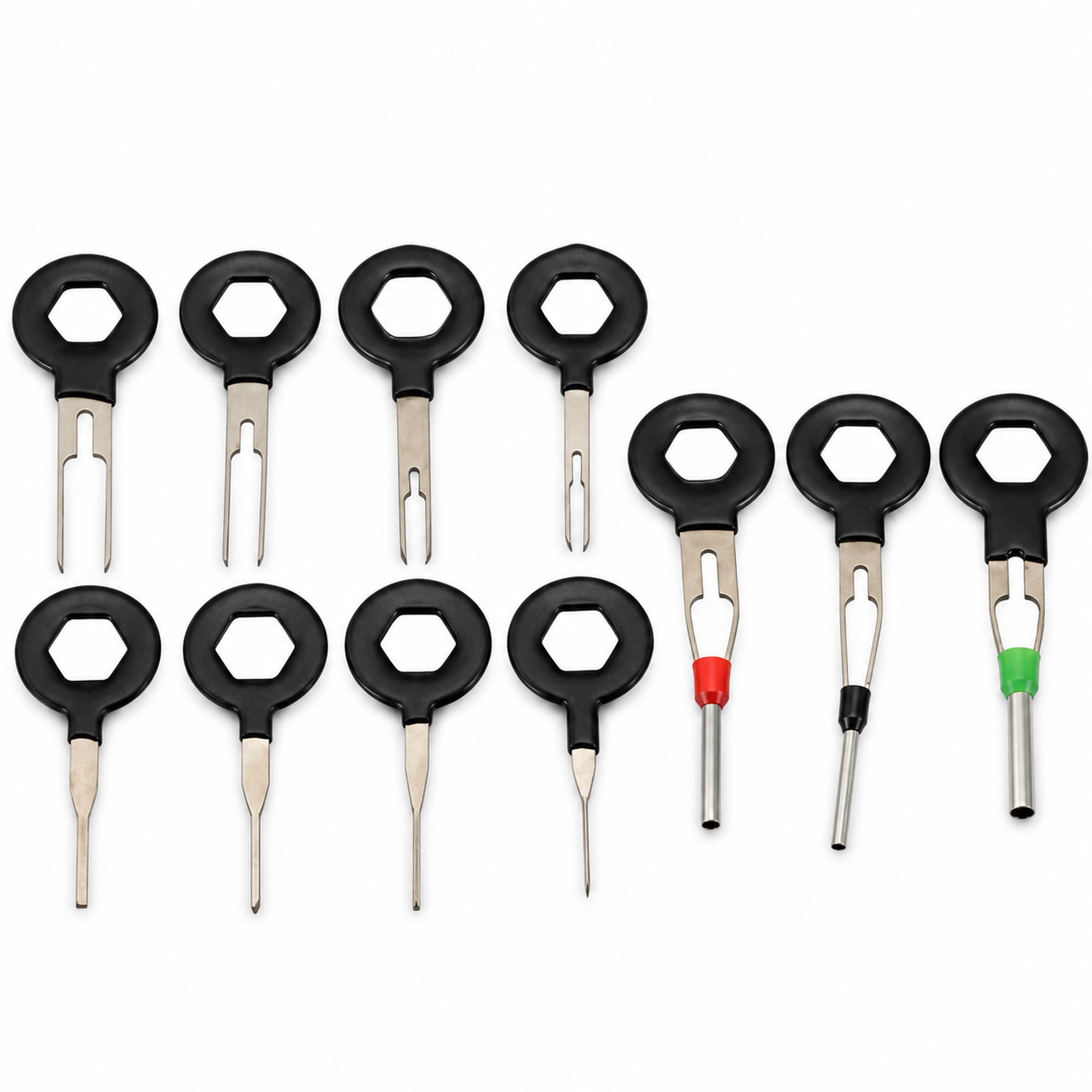 11pcs Automotive Removal Electrical Wire Terminal Crimp Connector Pin Key Tool Kit – S24/Keys – image 5