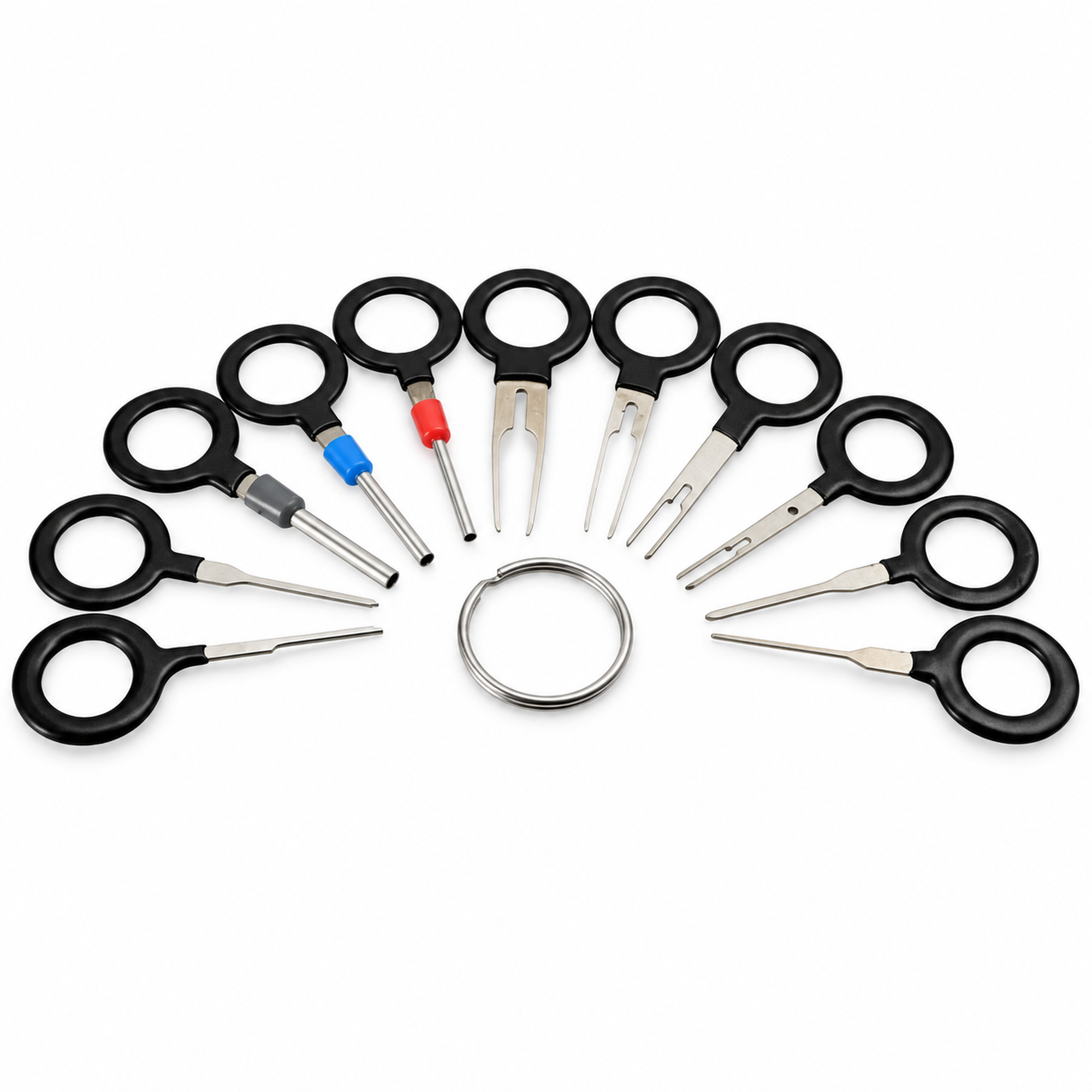 11pcs Automotive Removal Electrical Wire Terminal Crimp Connector Pin Key Tool Kit – S24/Keys – image 6