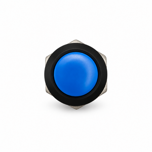 Blue Momentary Push Button Switch 12v 5A Screen Wash Horn Kit/Classic Car – S40/BlueButton – image 2
