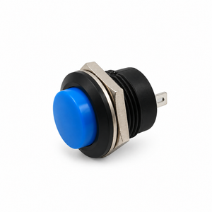Blue Momentary Push Button Switch 12v 5A Screen Wash Horn Kit/Classic Car – S40/BlueButton – image 3