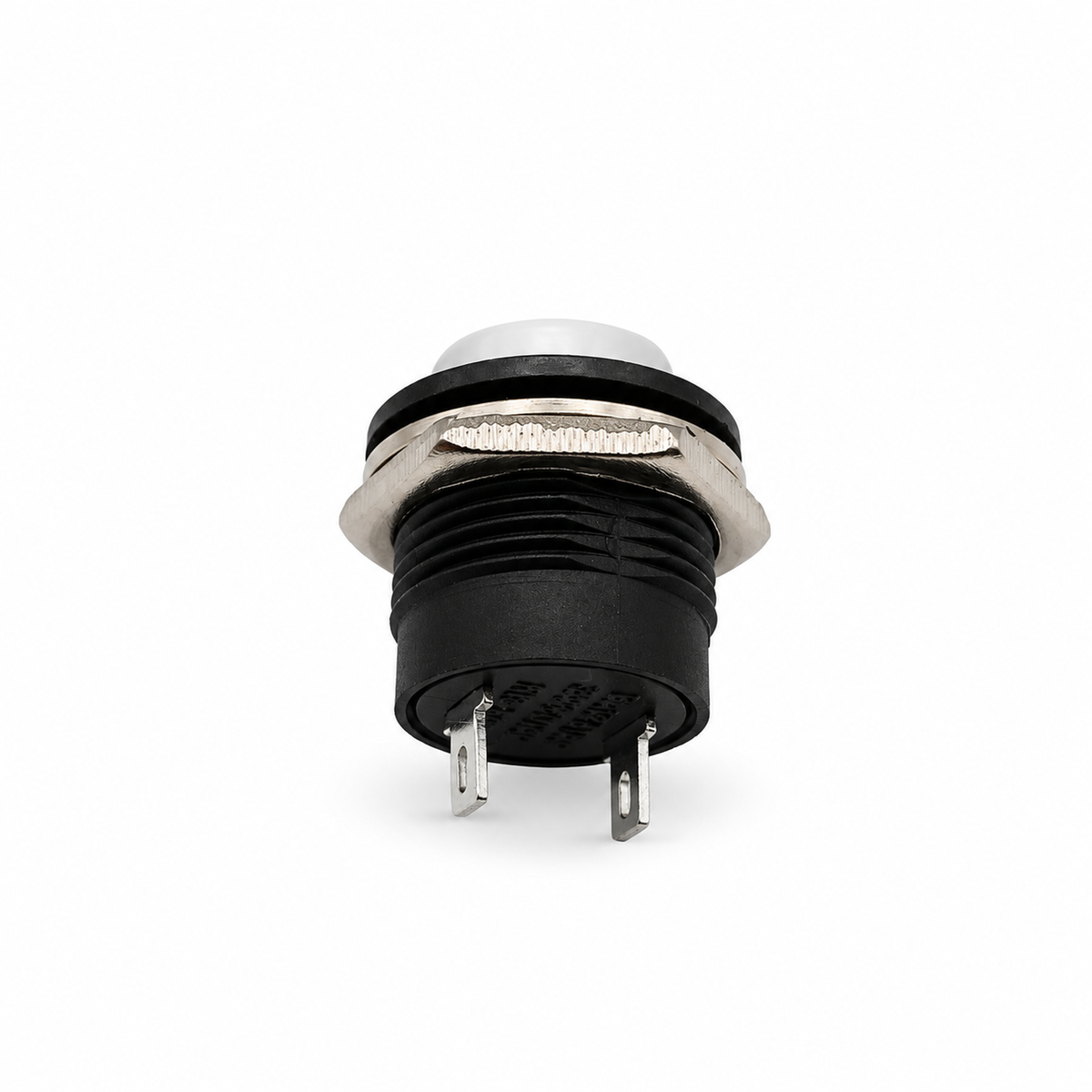 Metal Push Button Boat Horn Starter Momentary Switch 12 VOLT 16mm Classic Car Colour: White – S48/Button. – image 1