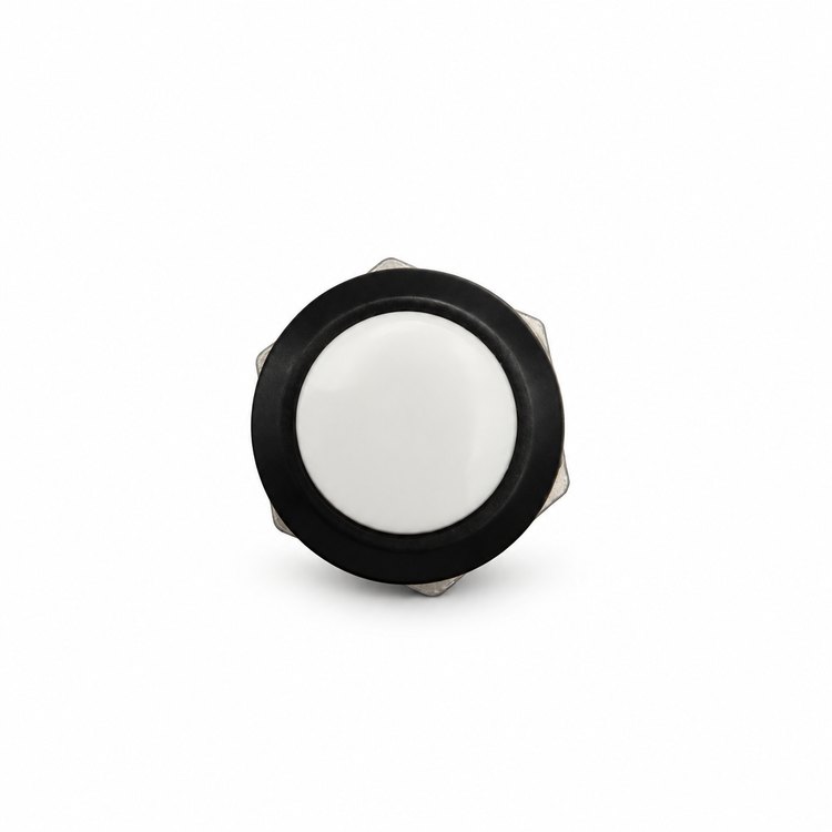 Metal Push Button Boat Horn Starter Momentary Switch 12 VOLT 16mm Classic Car Colour: White – S48/Button. – image 2
