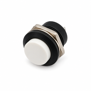 White Momentary Push Button Switch 12v 5A Screen Wash Horn Kit Classic Car