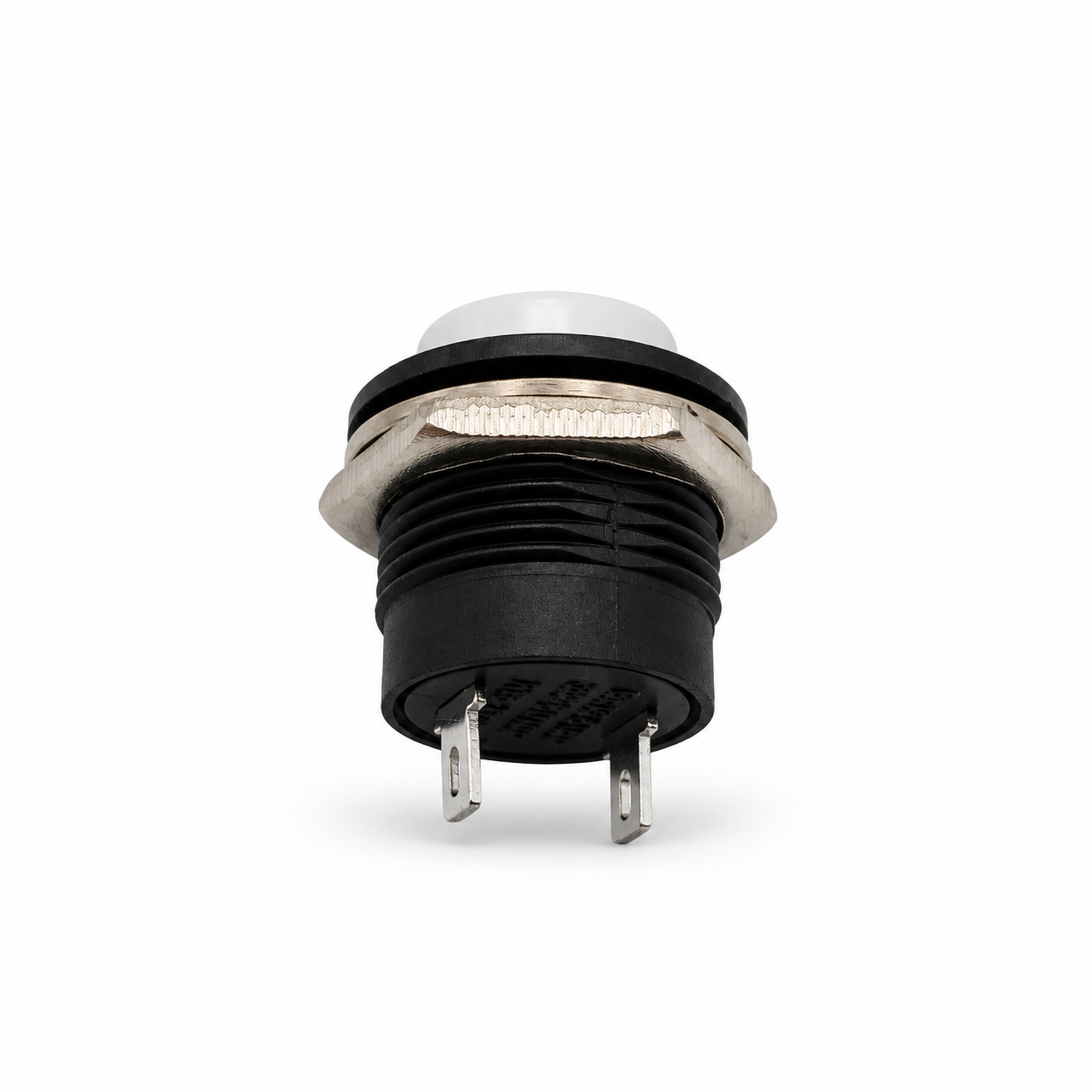 White Momentary Push Button Switch 12v 5A Screen Wash Horn Kit Classic Car – S48/WhiteButton – image 1