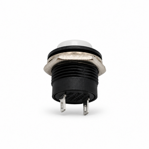 White Momentary Push Button Switch 12v 5A Screen Wash Horn Kit Classic Car – S48/WhiteButton – image 1