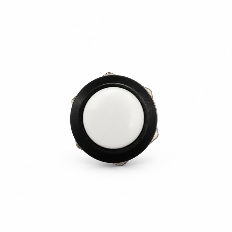 White Momentary Push Button Switch 12v 5A Screen Wash Horn Kit Classic Car – S48/WhiteButton – image 2
