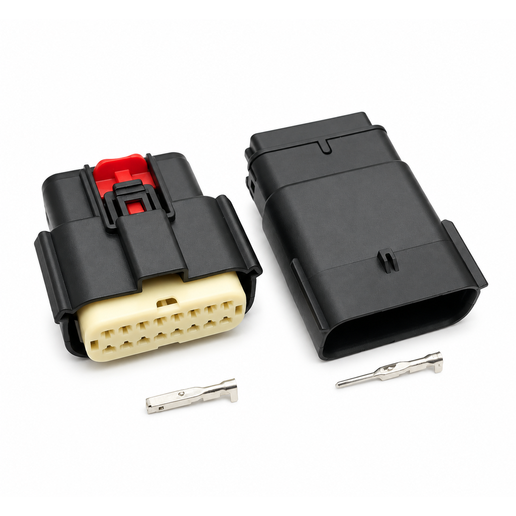 Fits Molex 16 Pin Wire Connector, Harley Black Waterproof, Sealed Kit, MX150 CPA MX150L – S79/MOLEX/16pin – image 2