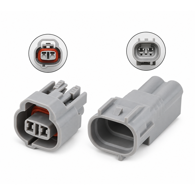 2 Pin For Sumitomo Fuel Injector Connector Fits Toyota Mazda MT-090 6189-0033 – SD-20/PNK 04.G/M+F – image 1