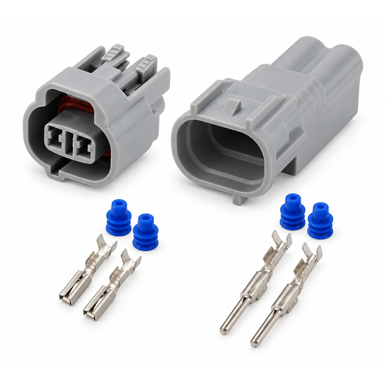 2 Pin For Sumitomo Fuel Injector Connector Fits Toyota Mazda MT-090 6189-0033 – SD-20/PNK 04.G/M+F – image 4