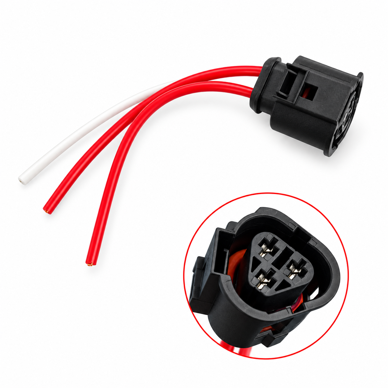 3 pin Plug Connector Radiator Coolant Temp Sensor 1J0973203 For VW Audi Skoda