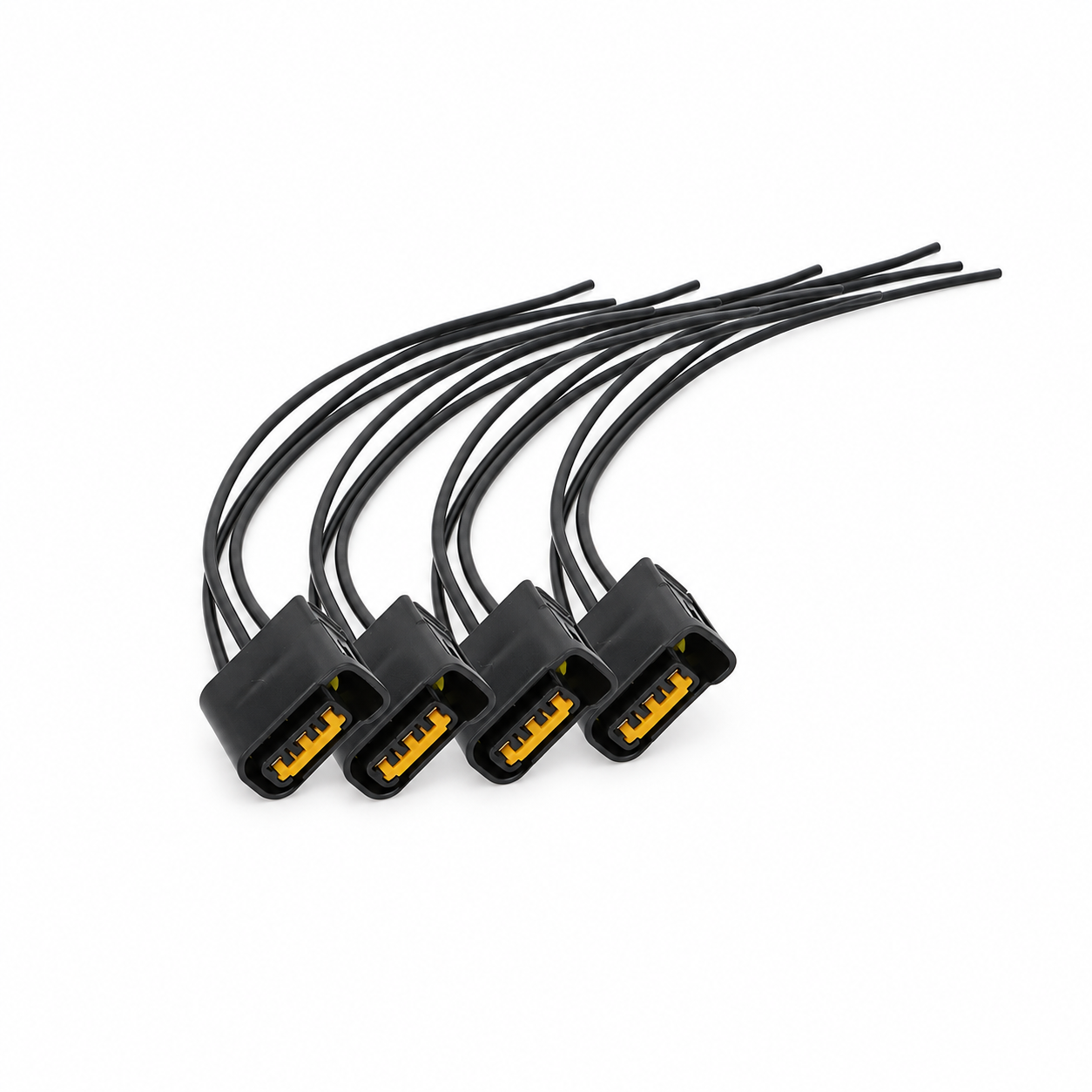 For SAAB SUBARU IMPREZA BAJA 3 Pin Pencil Ignition Coil Wiring Connector Plug x4