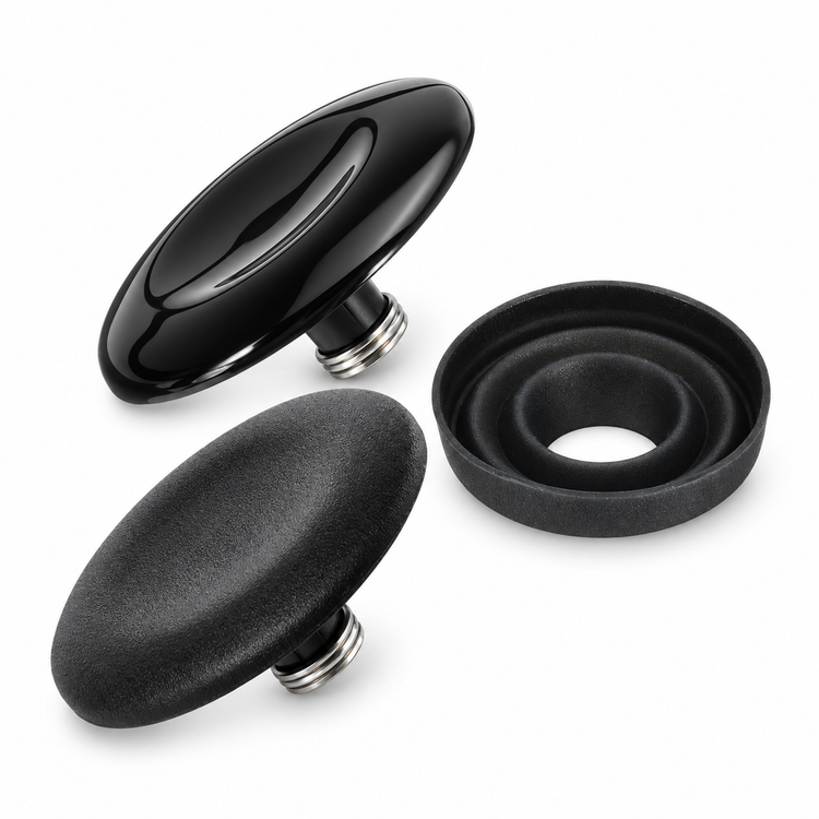 Black Matt & Gloss MMI Joystick Knob Button Cover Repair Kit For Audi A4 A5 A6 A8 Q5 S6 8K0998068A – SD21/F05-H560 – image 4