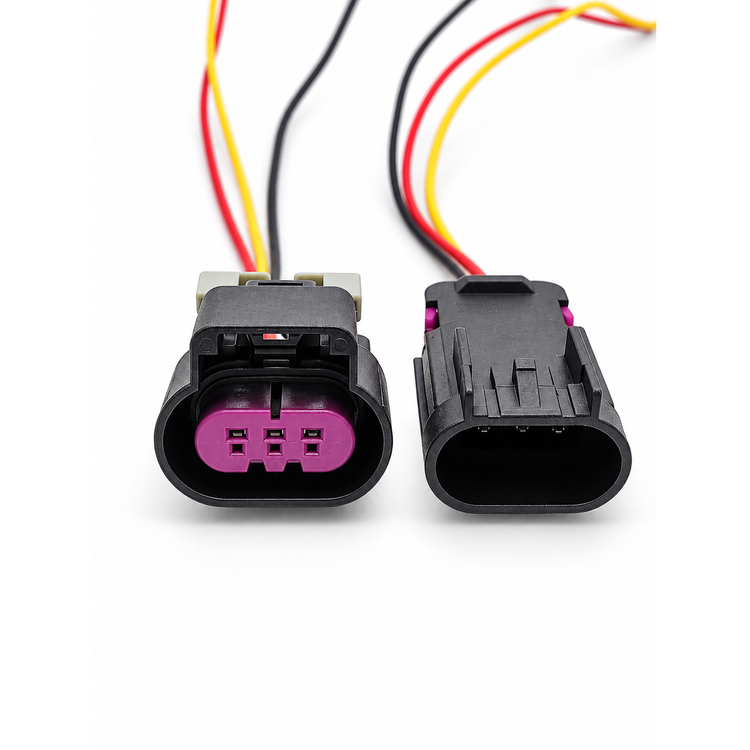 3 Pin Connector Male Female For Delphi GT 150 Series Fuel Sensor Oil Pump – SD21/PNK 11.Y/M+F – image 1