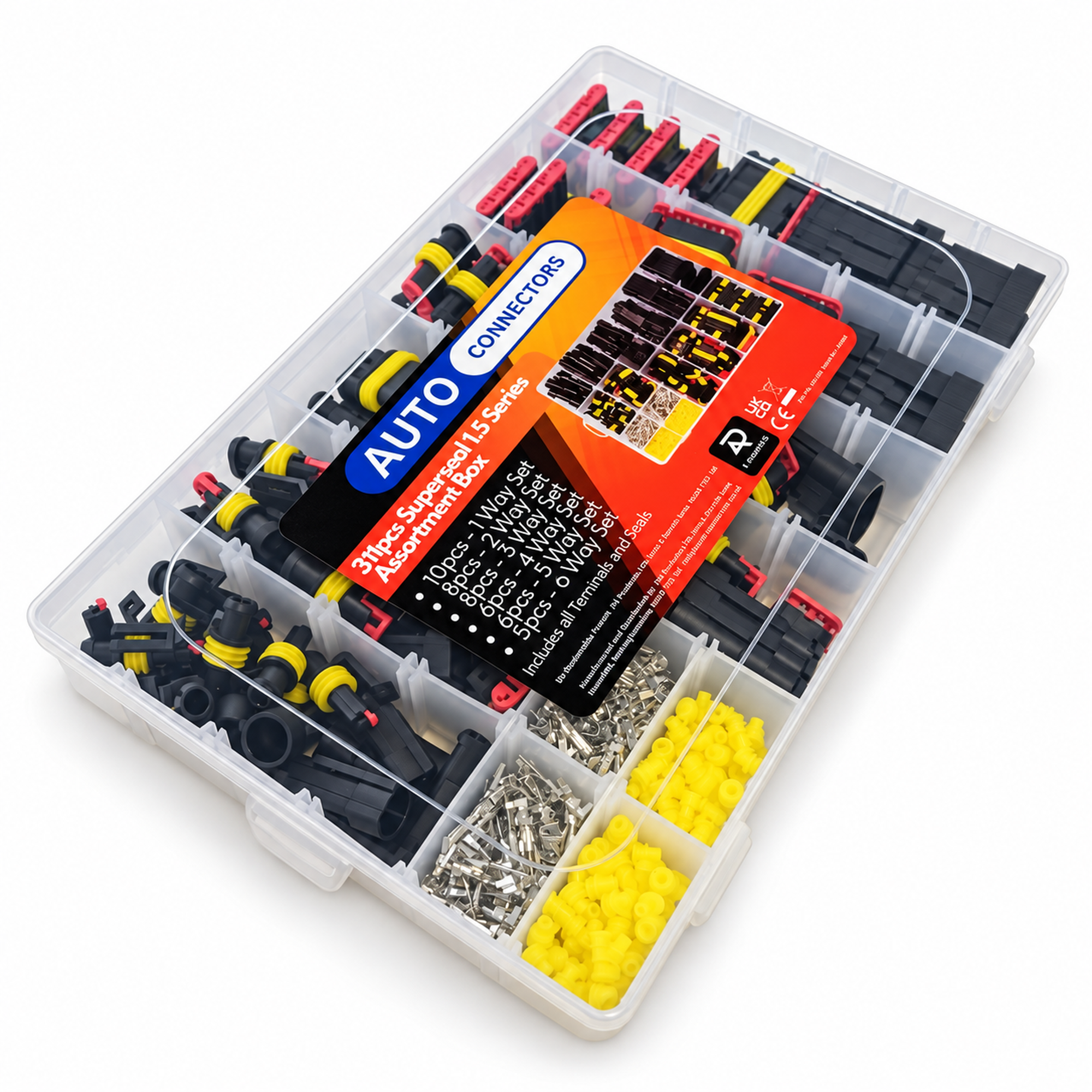 311pcs Superseal 1.5 Series Automotive Electrical Connector Assortment Box – SN127 – image 3