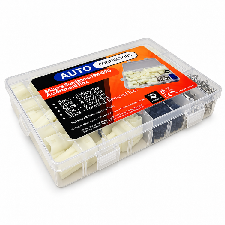 343pcs Sumitomo HM-090 Assortment Box, Connectors, Pins, Seals & De-pinning Tool – SN189 – image 3