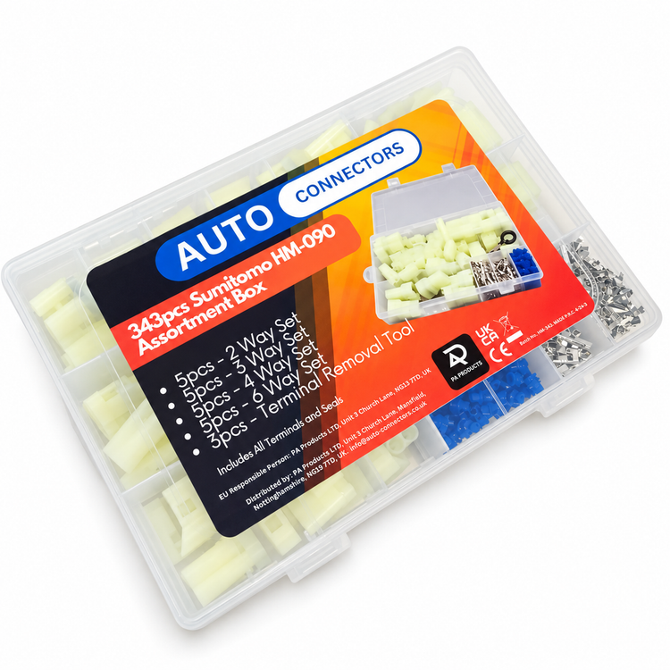 343pcs Sumitomo HM-090 Assortment Box, Connectors, Pins, Seals & De-pinning Tool – SN189 – image 4
