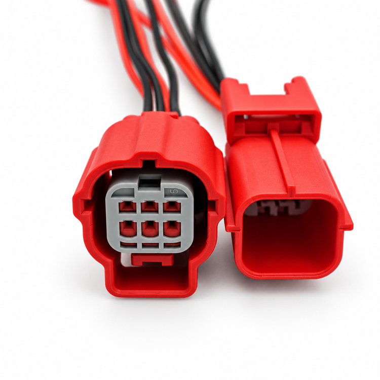 6 Pin Connector OBD OBDII Diagnostic Wiring Harness Plug Auto Universal Socket Prewired Male and – SP004/6Pin/M+F – image 7