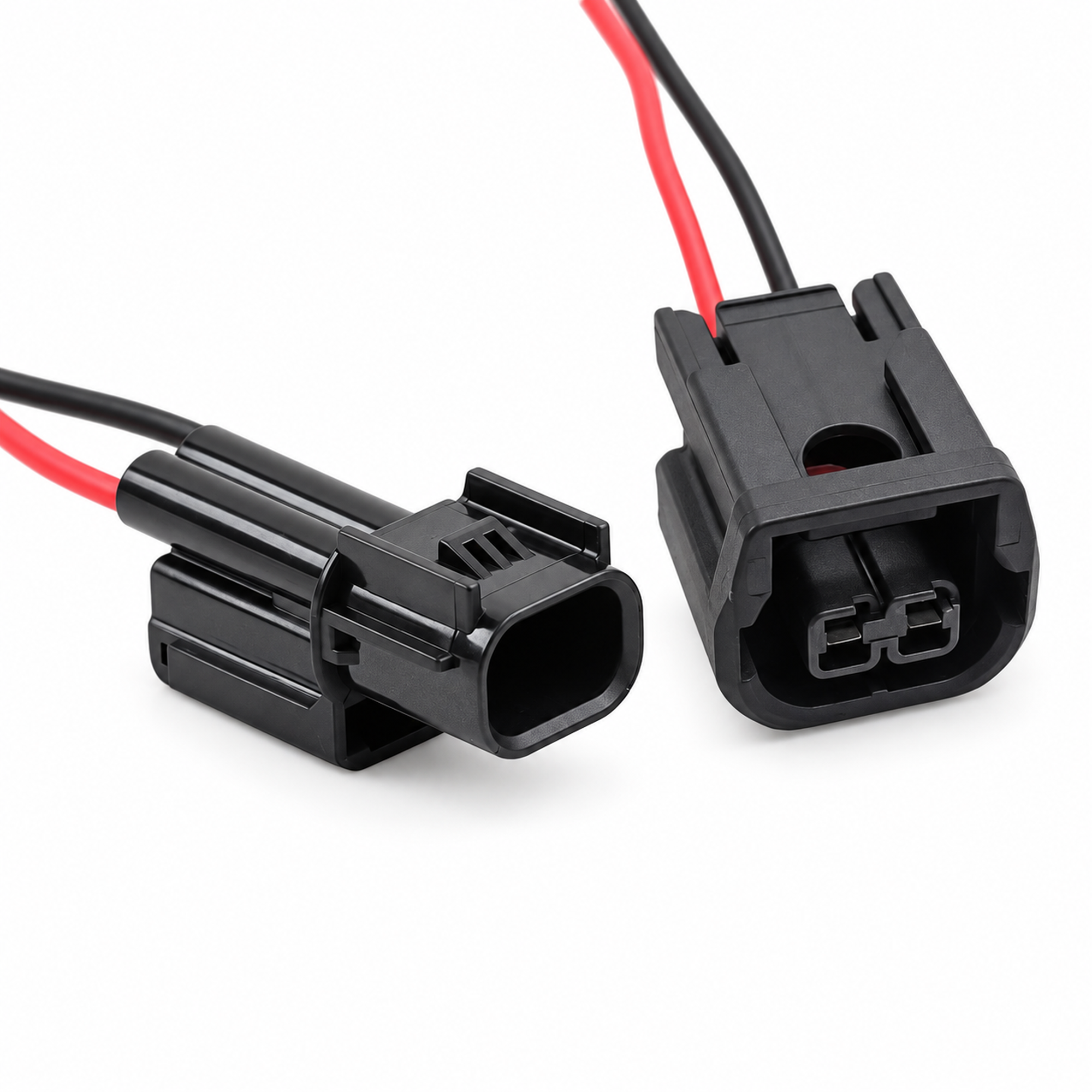 2 Pin LED Headlights Daytime Running Light Fog Light Wiring Harness Connector Plug 6189-7408 6181-6851 – SP007/M+F – image 1