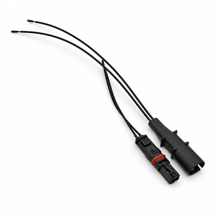 2 Pin Car Modified Door Handle Plug Rearview Mirror Heating Socket Female Male Connector Wiring – SP076/M+Fcable – image 3
