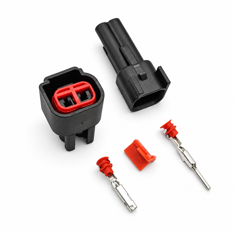 2 Pin Connector COP Plug Pencil Ignition Coils Auto Audio Connector for Ford Focus Mondeo Kuga – SP082/2Pin/M+F – image 2