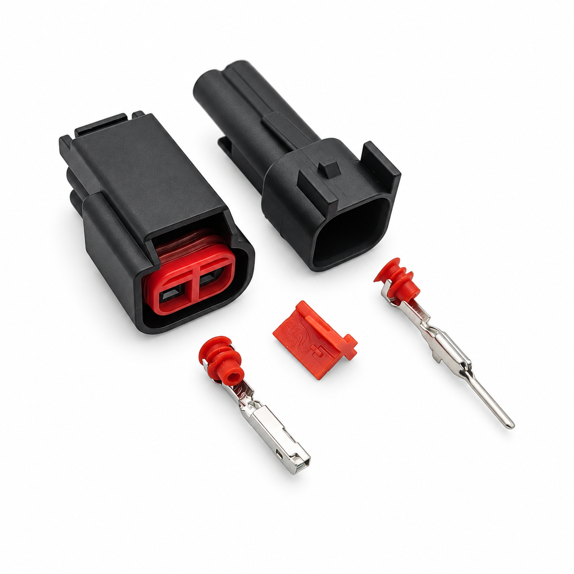 2 Pin Connector COP Plug Pencil Ignition Coils Auto Audio Connector for Ford Focus Mondeo Kuga – SP082/2Pin/M+F – image 3