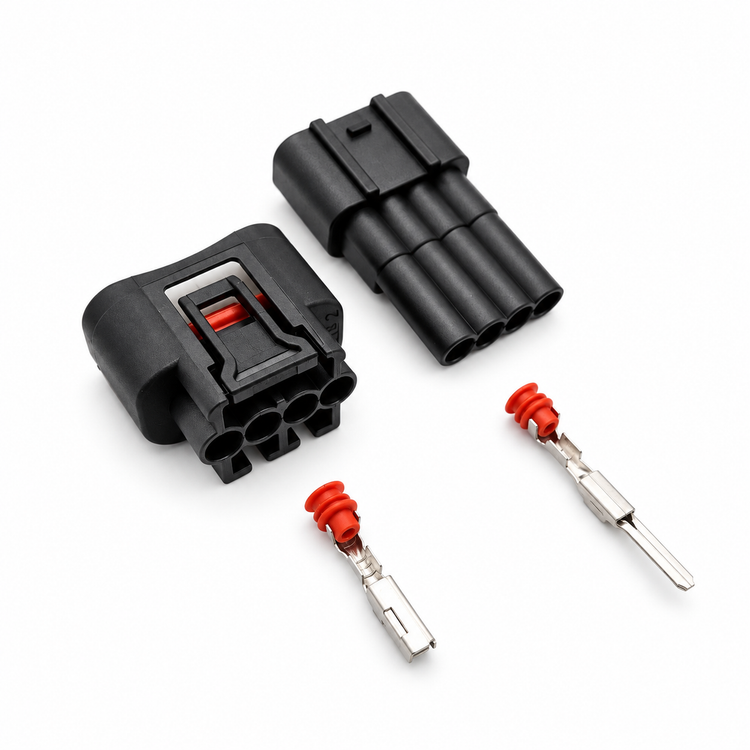 4 Pin 11885 7283-7449-30 Ignition Coil Plug Socket AC Assembly 90980-11885 For Toyota Carola Vios – SP100/4pin-M+F – image 1