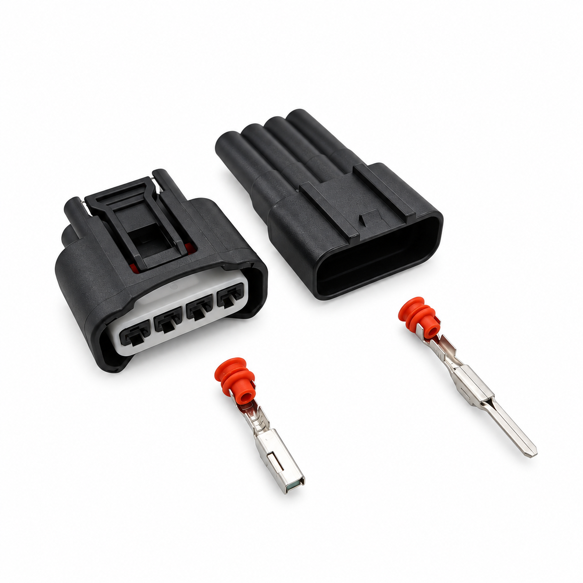 4 Pin 11885 7283-7449-30 Ignition Coil Plug Socket AC Assembly 90980-11885 For Toyota Carola Vios – SP100/4pin-M+F – image 3