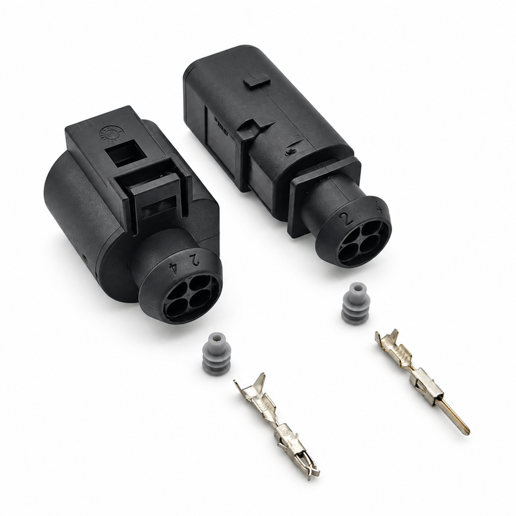 4 Pin 4B0 973 812 4B0973812 4B0 973 712 Automotive 1.5mm Water Temperature Sensor Plug Starter – SP101/4pin-M+F – image 1