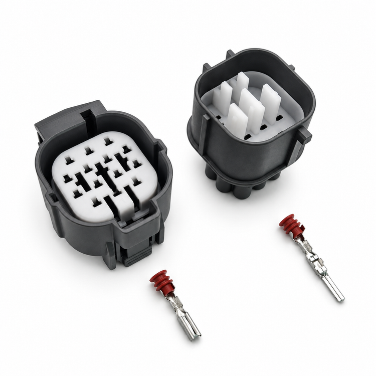 14 Pin Sumitomo 6181-0077 CONNECTOR Auto Male Female Connector 6189-0136 Water Proof With – SP137/14pin-M+F – image 1