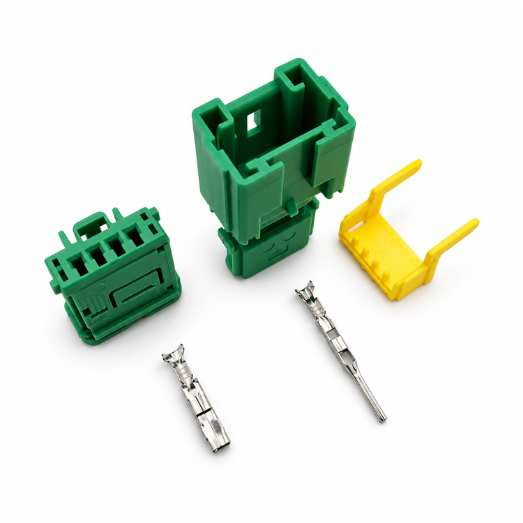 4 Pin 1.5 Series 98822-1045 98817-1045 Car License Plate Door Light Taillight Wiring Socket – SP153/4pin-M+F – image 2