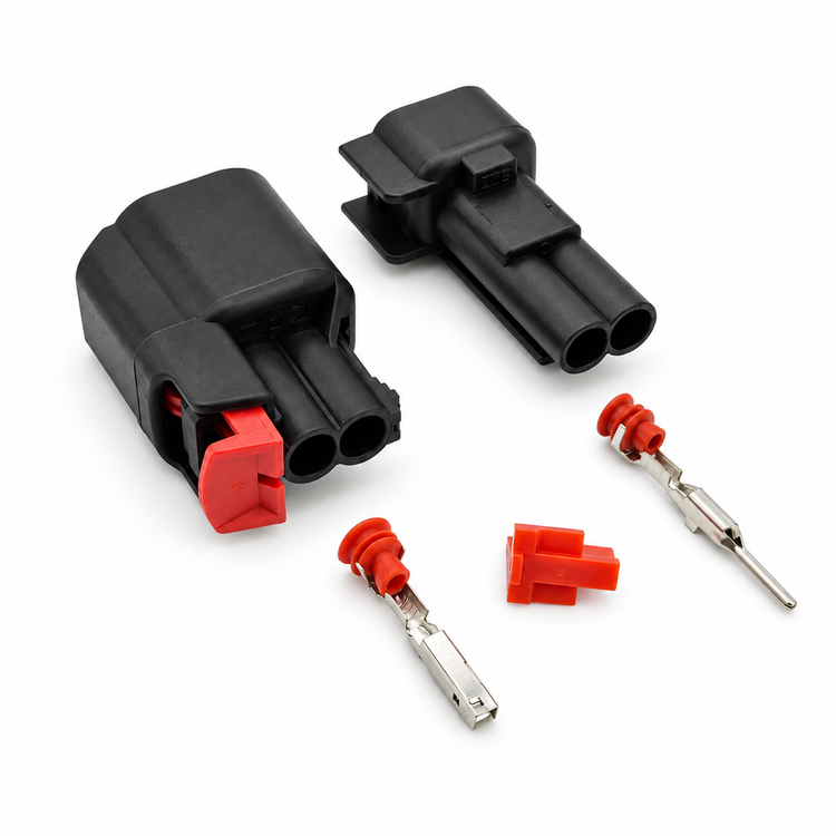 2 Pin Connector Air Conditioner Compressor Pump/ABS Sensor Socket AC For Ford Mondeo Focus – SP179/2Pin/M+F – image 1