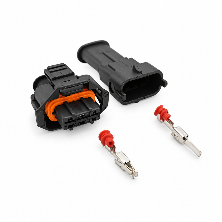 3 Pin for Bosch Common Rail Diesel Injector Plug Connector Kit 1928403966 – SP183/3Pin/M+F – image 5
