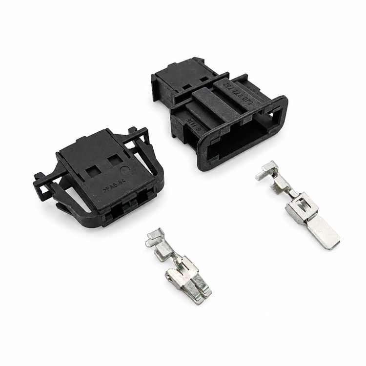 2 Pin Connector Male and Female Engine Fan Blower Electric Pigtail Wire 1j0972762 1j0972752 for VW Audi