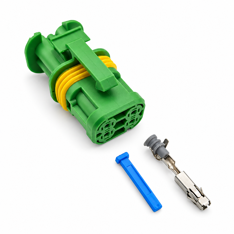 4 Pin Automobile waterproof connector EBS Knor 2.2 2.3 Rear modulator plug 18650.000.001 – SP212-Black – image 4