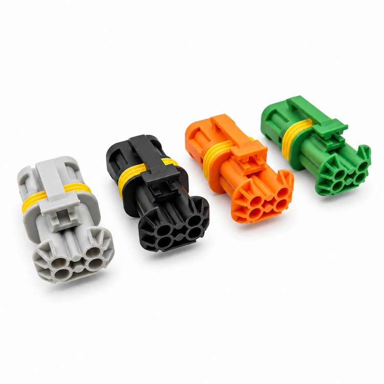4 Pin Automobile waterproof connector EBS Knor 2.2 2.3 Rear modulator plug 18650.000.001 – SP212-Black – image 6