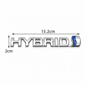 Hybrid Badge Emblem For Toyota 3D Chrome Logo Car Sticker Fits Prius RAV4 Yaris Silver & Blue – T10/Hybrid – image 2